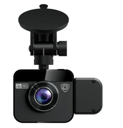Camera video auto dvr dual prestigio roadrunner 380, full hd, unghi de 140°, night vision, motion detection, g-sensor, cyclic recording (negru)