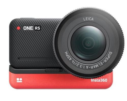 Camera video de actiune insta360 one rs 1-inch, waterproof, hdr, wi-fi, bluetooth, usb, micro sd, microfon, slow motion (negru/rosu)