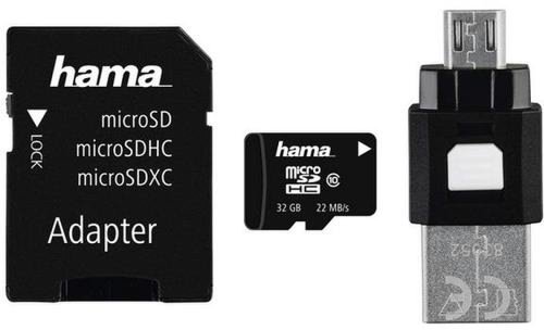 Card de memorie hama 124029, microsdhc, 32gb, clasa 10 + adaptor sd