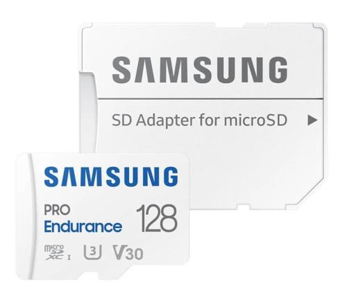 Card de memorie samsung pro endurance microsd, 128gb, uhs-i u3, v30, clasa 10 + adaptor sd