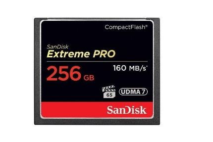 Card de memorie sandisk compact flash extreme pro, 256gb, 160mb/s