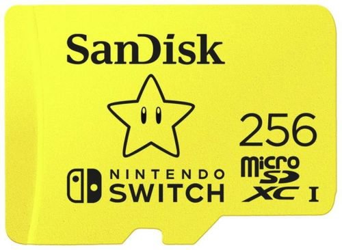 Card de memorie sandisk nintendo switch, microsdxc, 256gb, uhs-i, v30, u3, class 10
