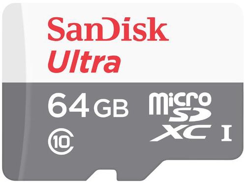 Card de memorie sandisk ultra microsdxc, 64gb, clasa10, uhs-i