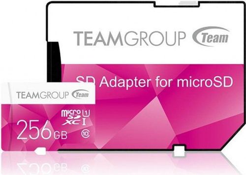 Card de memorie team group, microsdxc, 256gb, uhs-i, adaptor microsd