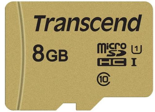 Card de memorie transcend usd500s, microsdhc, 8 gb, 95 mb/s citire, 60 mb/s scriere, clasa 10 uhs-i u1 + adaptor