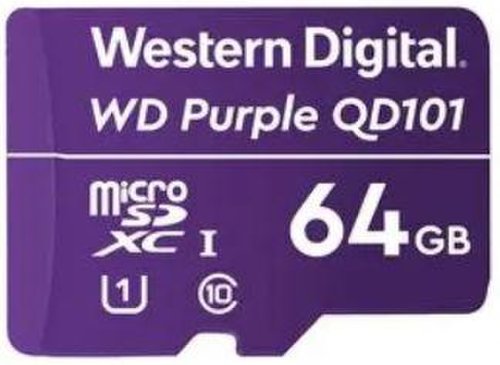 Card de memorie western digital sc qd101, microsdxc, 64gb, clasa 10, uhs-i u1 