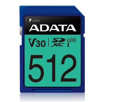 A-data Card memorie adata premier pro 512gb, sdxc, uhs-i, class 10