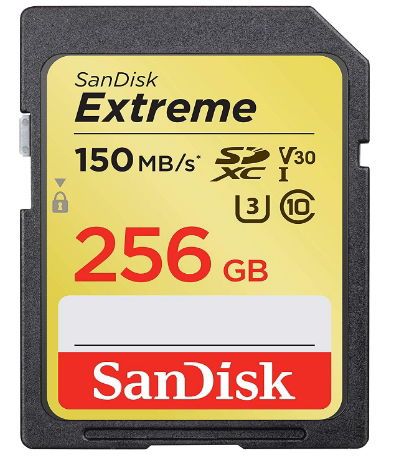  card memorie sandisk extreme sdxc, 256gb, clasa 10, u3