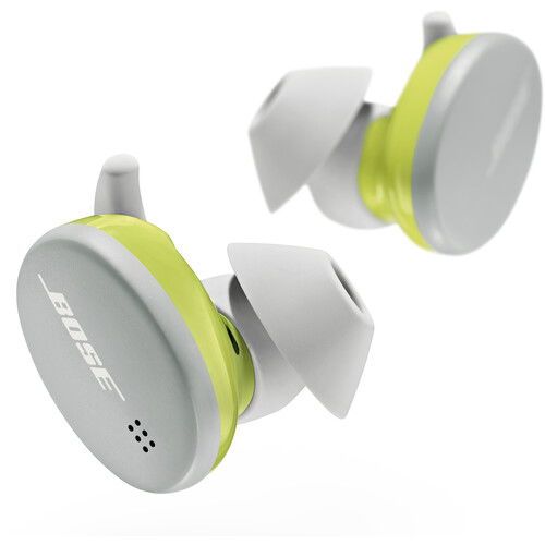 Casti alergare wireless bose sport earbuds in ear, bluetooth 5.1, touch control, microfon (alb)