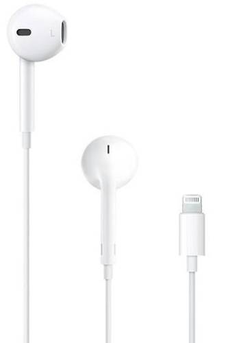 Casti apple earpods mmtn2zm/a, cu microfon, conector lightning, bulk (alb)