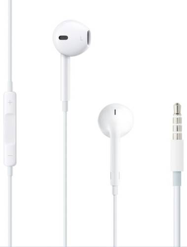 Casti stereo apple earpods mnhf2zm/a, microfon, jack 3.5 mm, blister (alb)