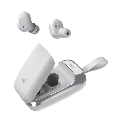 Casti true wireless celly buds eardrops flip1wh, bluetooth, microfon, touch control (alb) 