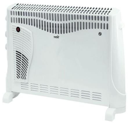 Convector electric cu ventilator home fk340, 2000w, termostat (alb)