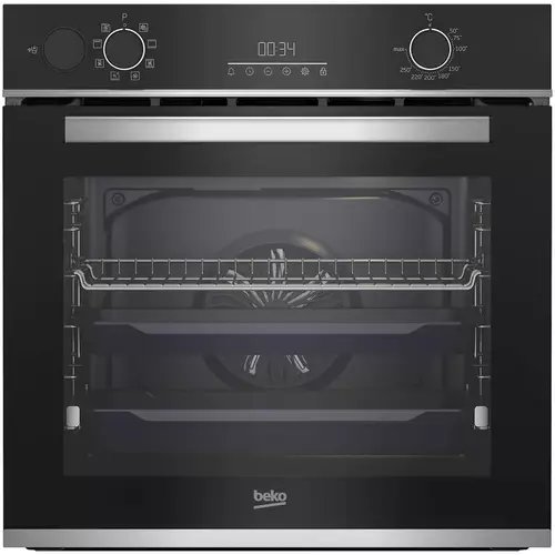 Cuptor incorporabil beko bbis13300xmse, electric, autocuratare catalitica, 72 l, aeroperfect, grill, 3d cooking, steam assisted cooking, steam shine cleaning, softclose, clasa a+, negru