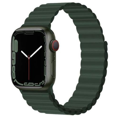 Curea smartwatch devia deluxe series sport 3 pentru apple watch 42 mm / 44 mm / 45 mm (verde)