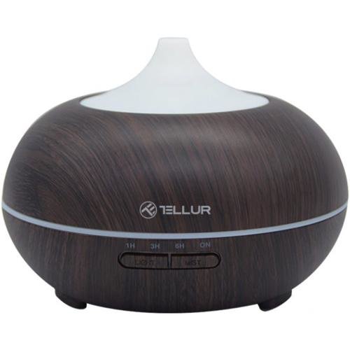 Difuzor aromaterapie smart wifi tellur, 300ml, led, maro inchis