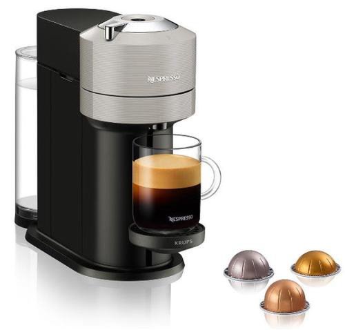 Espressor krups nespresso vertuo next xn911b10, 1.1 l, 1500w, 19 bar (negru/argintiu)