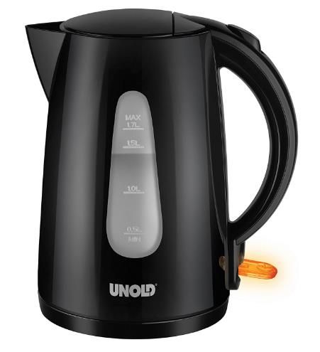 Fierbator electric unold u18535 kettle easy black, 2200w, 1.7l