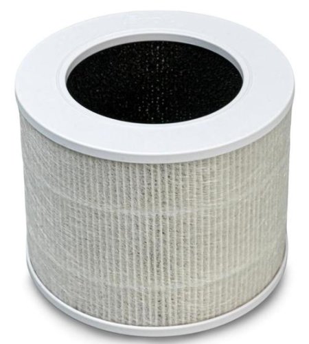 Filtru purificator de aer levoit core mini, 3 in 1, prefiltru, filtru true hepa, filtru de carbon activ (gri)