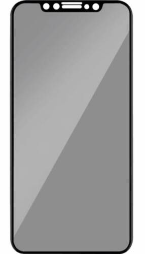Folie protectie sticla securizata full body 3d privacy zmeurino pentru apple iphone 12, iphone 12 pro (transparent/negru)