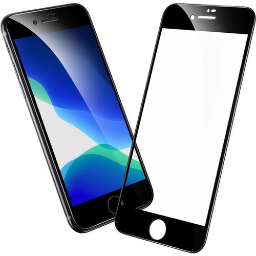 Folie protectie sticla securizata full body 3d privacy zmeurino pentru iphone se 2020 (transparent/negru)