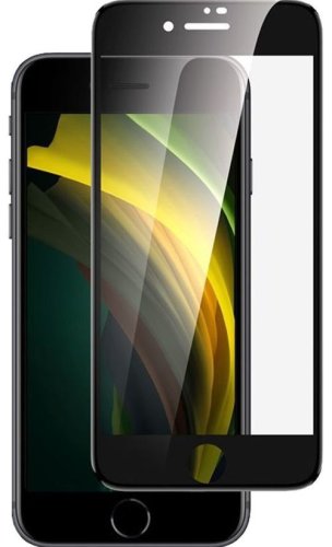 Folie protectie sticla securizata full body 3d zmeurino pentru iphone se 2020 (transparent/negru)