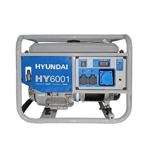 Generator curent electric hyundai hy6001, 6kw, 230 v (argintiu)