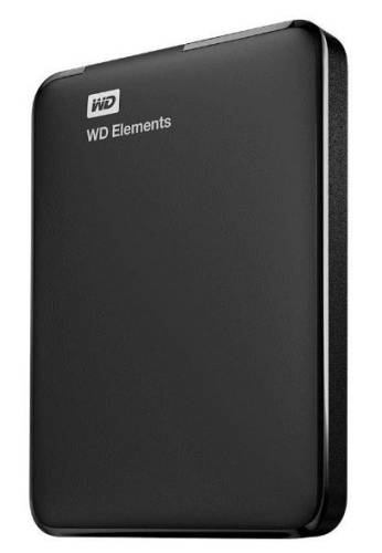 Hdd extern western digital elements portable, 4tb, 2.5inch, usb 3.0 (negru) 
