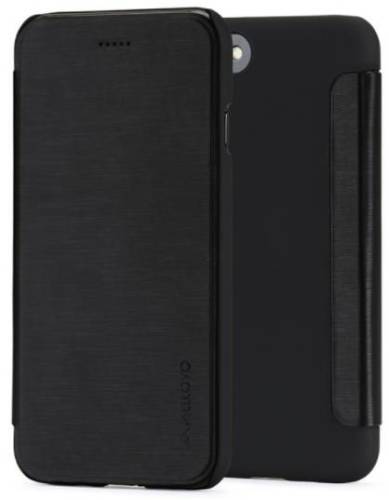 Husa meleovo smart flip pentru iphone 8 (negru)