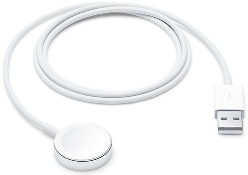 Incarcator magnetic apple mx2e2zm/a pentru apple watch, 1m (alb)