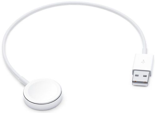 Incarcator magnetic apple mx2g2zm/a pentru apple watch, 0.3m (alb)