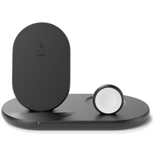 Incarcator wireless belkin, boost charge, 3 in 1pentru iphone/ apple watch /airpods, negru