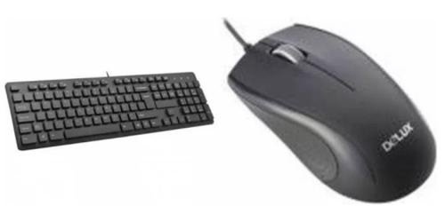 Kit tastatura si mouse delux ka150ukit (negru)