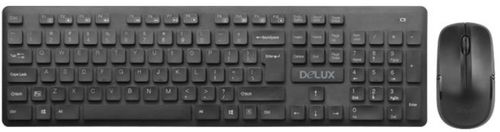Kit tastatura si mouse wireless delux ka150g (negru)