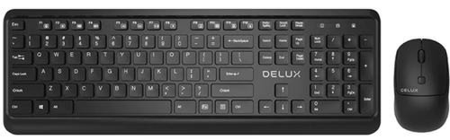 Kit tastatura si mouse wireless delux ka190g (negru)