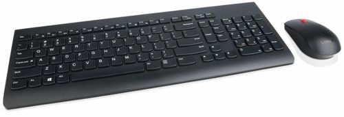 Kit tastatura si mouse wireless lenovo 4x30m39458 (negru)