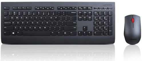 Kit wireless tastatura lenovo professional, usb, layout us (negru)