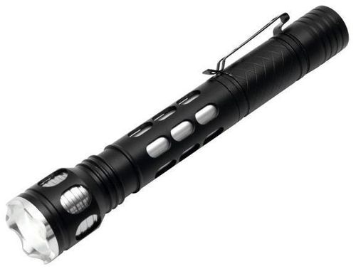 Lanterna home mfl100, metalica, led cree, functie zoom, 100 lm, 3 moduri iluminare (negru)