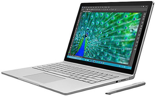 Laptop 2in1 microsoft surface book, surface pen, procesor intel® core™ i5-6300u, pixelsense 13.5inch, 8gb ram, 512 gb ssd, 8mp, wi-fi, windows 10 pro (argintiu)