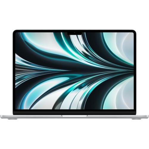 Laptop apple macbook air 13, procesor apple m2 chip with 8-core cpu and 10-core gpu, 13.6inch wqxga, 8gb, 512gb, layout int, mac os (argintiu) + adaptor priza us - eu 