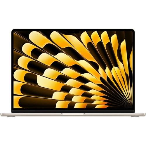 Laptop apple macbook air 15 (procesor apple m2 (8-core cpu), 15.3inch liquid retina, 8gb, 256gb ssd, apple m2 10-core gpu, mac os ventura, layout us, auriu) + adaptor priza us - eu
