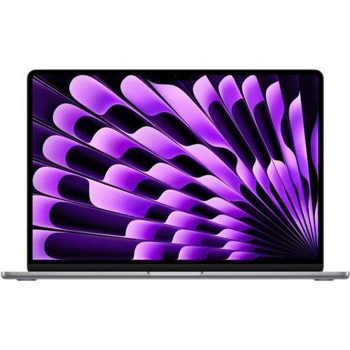 Laptop apple macbook air 15 (procesor apple m2 (8-core cpu), 15.3inch liquid retina, 8gb, 256gb ssd, apple m2 10-core gpu, mac os ventura, layout us, gri) + adaptor priza us - eu