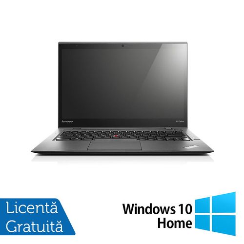 Laptop refurbished lenovo thinkpad x1 carbon (procesor intel® core™ i5-3427u (3m cache, up to 2.80 ghz), 8gb ddr3, 120gb ssd, 14 inch, intel® hd graphics 4000, win 10 home)