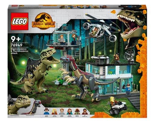 Lego® jurassic world: atacul giganotozaurului si therizinosaurului 76949