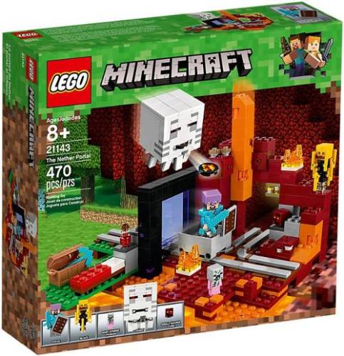 Lego® minecraft portalul nether 21143