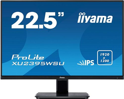 Monitor ips led iiyama 22.5inch xu2395wsu-b1, 1920 x 1200, vga, hdmi, displayport, usb 2.0, boxe (negru)