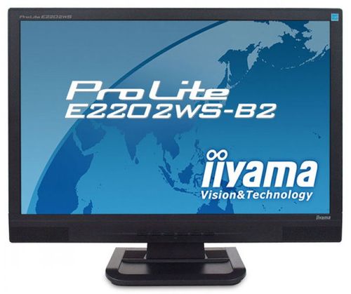 Monitor refurbished lcd iiyama prolite 22inch e2202ws, 1680 x 1050, vga, dvi (negru)