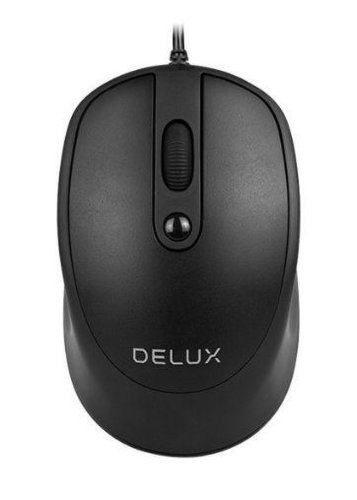 Mouse delux m366bu-bk, usb, 3200 dpi (negru)
