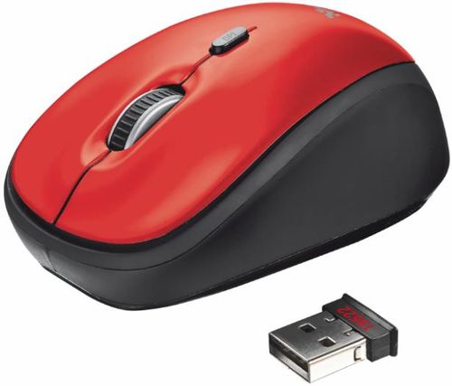 Mouse wireless trust yvi (rosu)