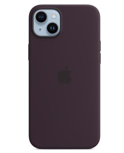 Protectie spate apple silicone pentru apple iphone 14 plus, magsafe (violet)